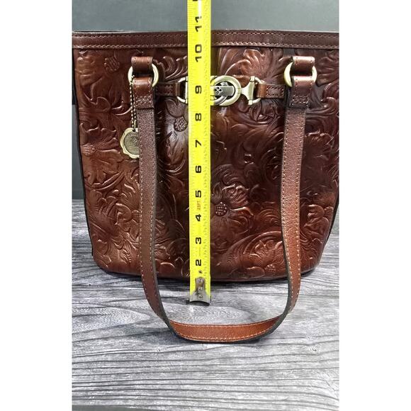 Patricia Nash 10th Anniversary Lundy Tote British Tan Tooled Leather NWOT P74833 - Picture 9 of 11